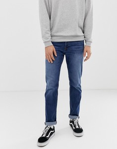 Синие выбеленные джинсы узкого кроя Jack & Jones - Синий