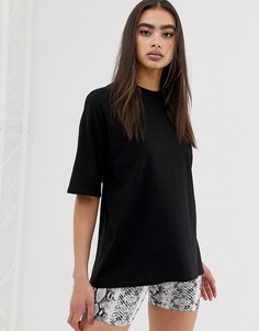 Черная oversize-футболка ASOS DESIGN - Черный