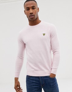 Розовый джемпер с круглым вырезом и добавлением мериносовой шерсти Lyle & Scott - Розовый