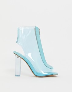 Прозрачные ботинки на каблуке ASOS DESIGN - Синий