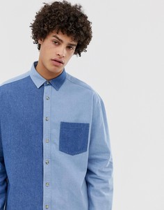 Джинсовая oversize-рубашка в стиле 90-х ASOS DESIGN - Синий