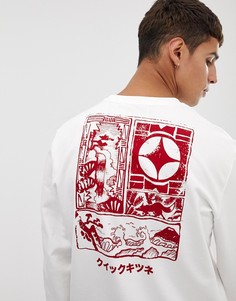 Свитер с принтом на спине Only & Sons - Белый