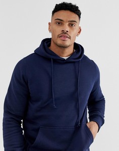 Худи темно-синего цвета Pull&Bear - Темно-синий