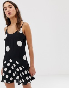 Платье-комбинация в горошек River Island - Мульти
