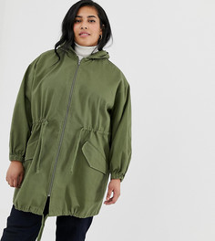 Легкая парка ASOS DESIGN Curve - Зеленый