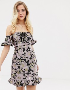 Платье из парчи Glamorous - Фиолетовый