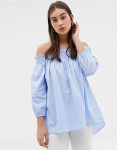 Топ с открытыми плечами Glamorous - Синий