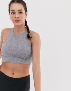 Кроп-топ Adidas climalite - Серый