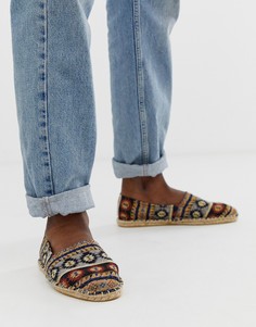 Эспадрильи с ацтекским принтом ASOS DESIGN - Мульти