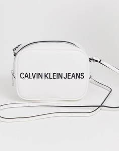 Сумка для фотоаппарата с логотипом Calvin Klein Jeans - Белый