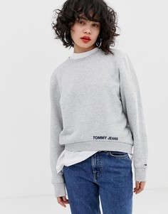 Свитшот с логотипом Tommy Jeans - Серый