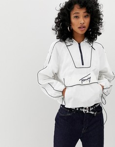 Ветровка через голову с логотипом Tommy Jeans - Белый