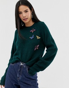 Зеленый джемпер с аппликацией Brave Soul - Зеленый