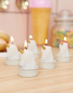 Чайные свечи в виде единорогов Sunnylife - Белый