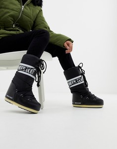 Черные нейлоновые горнолыжные ботинки Moon Boot - Черный