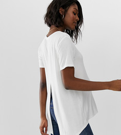 Белая футболка с разрезом сзади ASOS DESIGN Maternity - Белый