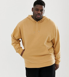 Oversize-худи бежевого цвета ASOS DESIGN Plus - Бежевый