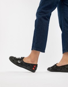 Кроссовки с леопардовым принтом Fred Perry X Amy Winehouse Foundation aubrey - Черный