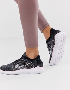 Черные кроссовки Nike Running Free Run Flyknit - Черный