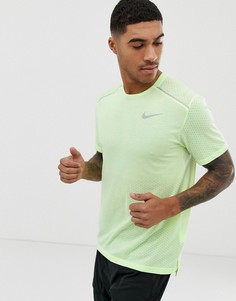 Желтая дышащая футболка Nike Running - Желтый