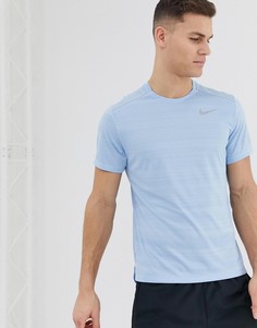 Голубая футболка Nike Running - Синий