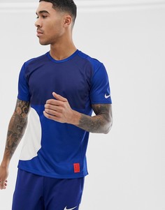 Темно-синяя футболка Nike Running Tokyo pack miler - Серый