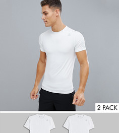 2 белые футболки Reebok - Белый