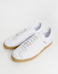 Белые кроссовки на контрастной подошве adidas Originals Gazelle BB5479 - Белый