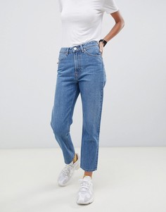Выбеленные синие джинсы прямого кроя ASOS DESIGN Recycled Florence - Синий