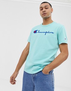 Синяя футболка с логотипом Champion - Синий