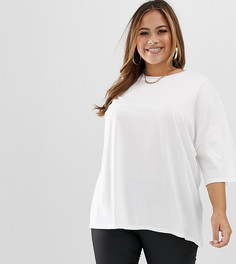 Белая oversize-футболка ASOS DESIGN Curve - Белый