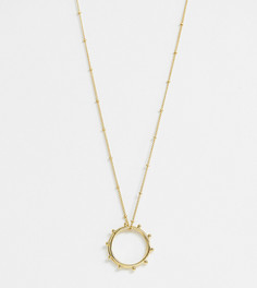 Позолоченное ожерелье с подвеской длиной 20 дюймов Orella - Золотой Orelia