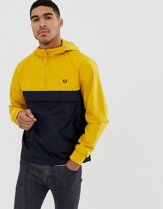 Желтая куртка на молнии с капюшоном Fred Perry - Желтый