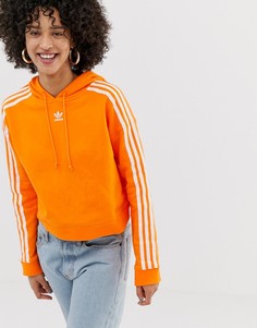 Оранжевый худи с тремя полосками adidas Originals - Оранжевый