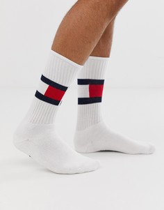 Белые носки с флагом Tommy Hilfiger - Белый