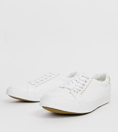 Белые кроссовки для широкой стопы с фигурной отделкой New Look - Белый