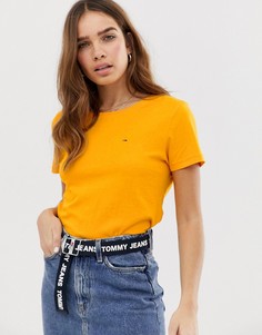 Футболка с логотипом из органического хлопка Tommy Jeans - Желтый