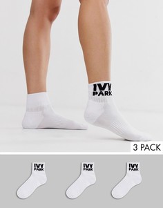 Набор из трех пар носков с логотипом Ivy Park - Белый