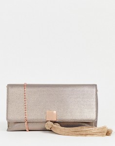 Атласный клатч Ted Baker Kathiie - Золотой