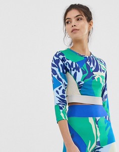 Короткий топ с длинными рукавами ASOS 4505 - Мульти