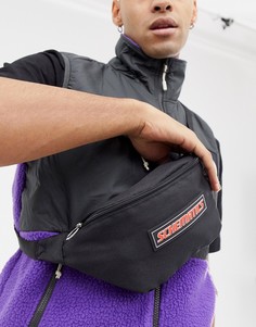 Сумка-кошелек через плечо с прорезиненным принтом ASOS DESIGN - Черный