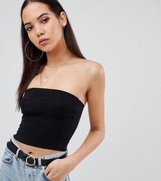 Черный укороченный топ-бандо ASOS DESIGN Tall - Черный