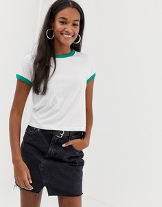 Футболка в контрастный рубчик Brave Soul claudia - Мульти