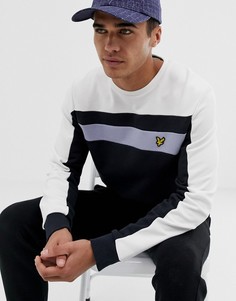 Черный свитшот в стиле колор блок Lyle & Scott - Черный