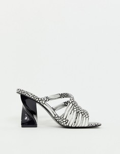 Босоножки на блочном каблуке ASOS DESIGN Hyphen - Мульти