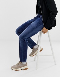 Выбеленные суженные книзу джинсы Diesel Larkee-Beex 084GR - Синий
