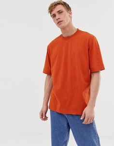 Свободная футболка из мягкого хлопка ASOS WHITE - Оранжевый