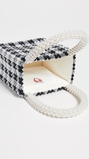 Shrimps Willow Gingham Beaded Bag