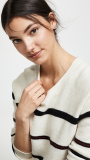 FRAME Slouchy Stripe Crew