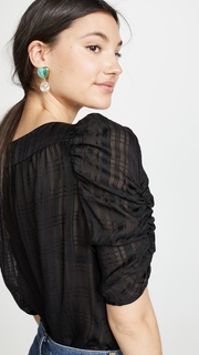 FRAME Kate Shirred Top